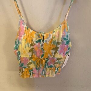 Billabong floral tank size L